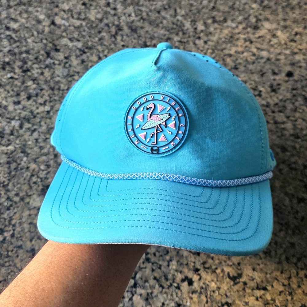 Melin Coronado Splash Hydro Neon Collection Blue Snapback Good Vibes Crew 58cm